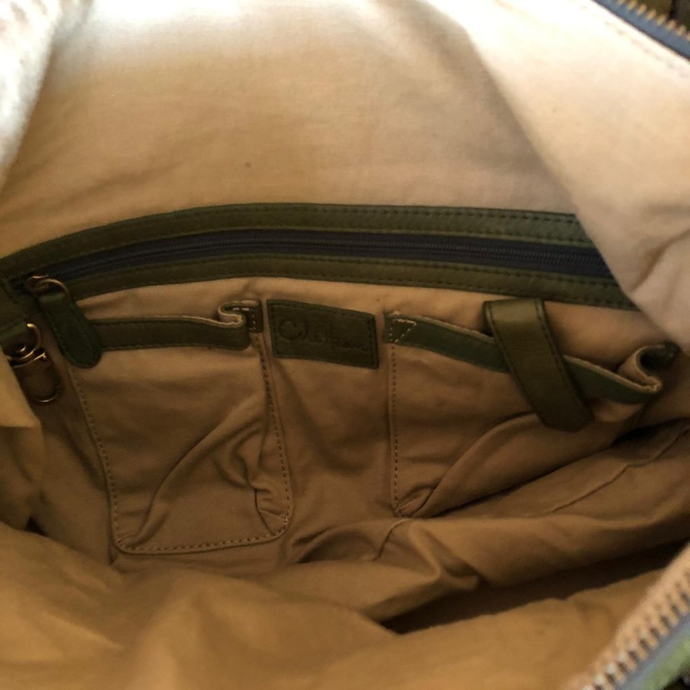 Cole Haan Olive Green Soft Pebble Leather AUTHENTIC Purse Excellent Condition - Picture 10 of 15